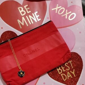 CHANEL 100% Authentic upcycled CC CHANEL CAMELIA FLOWER NecLace pendant‎